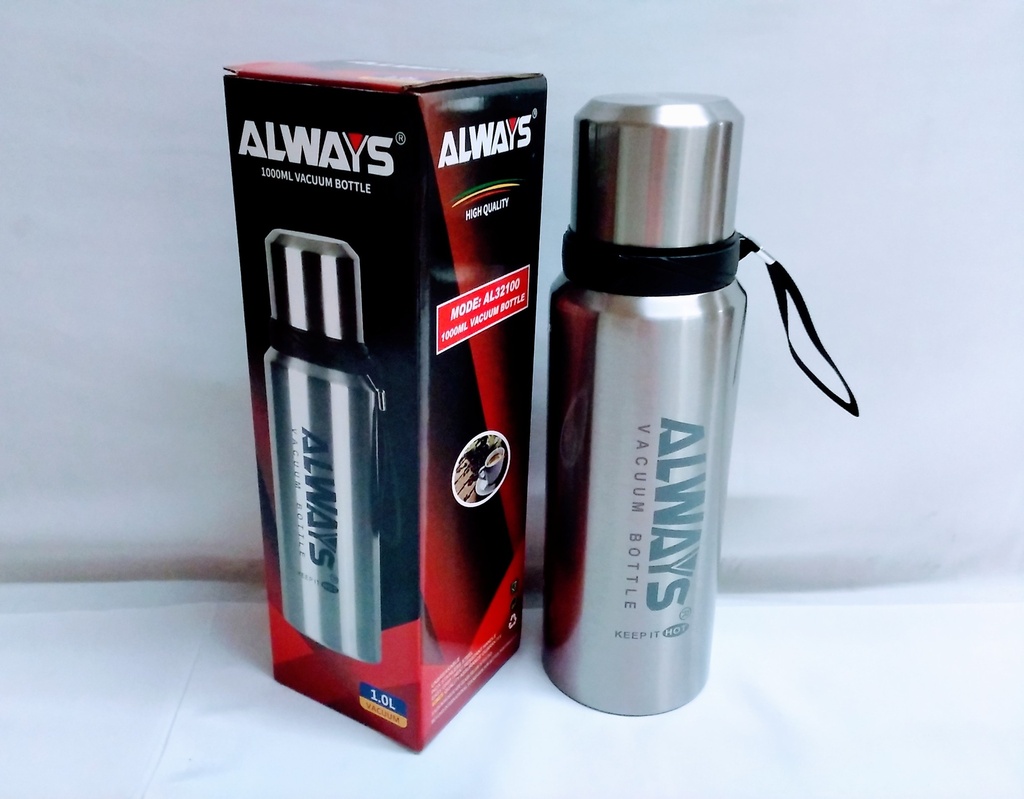 [VI7522] Thermos Vacuum Bottle 1L Always AL32100